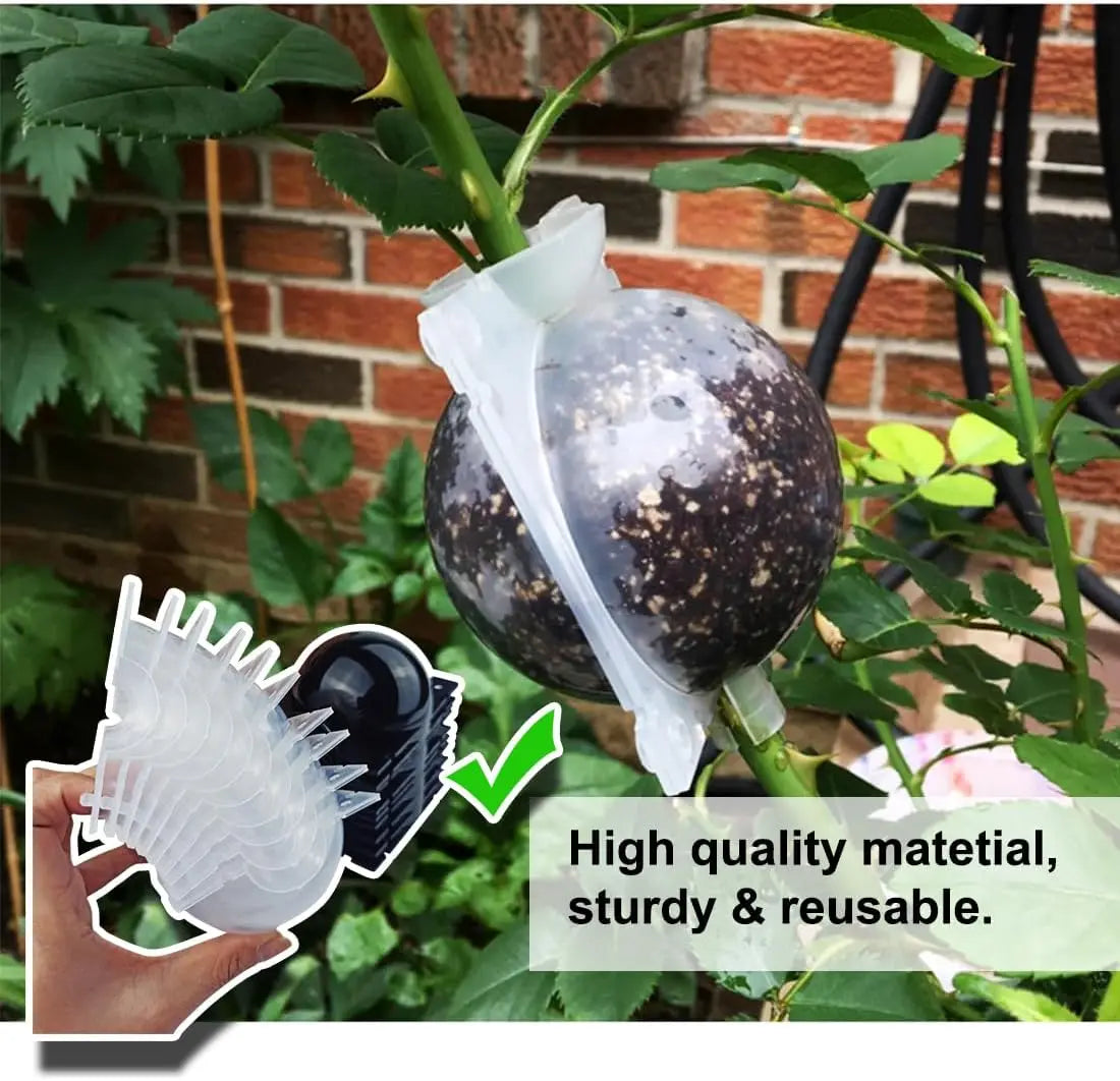 Plant Rooting Ball Air Layering Pods High Pressure Propagation Root Grow Box Graft Breeding Growing Case Planting Nursery Pot