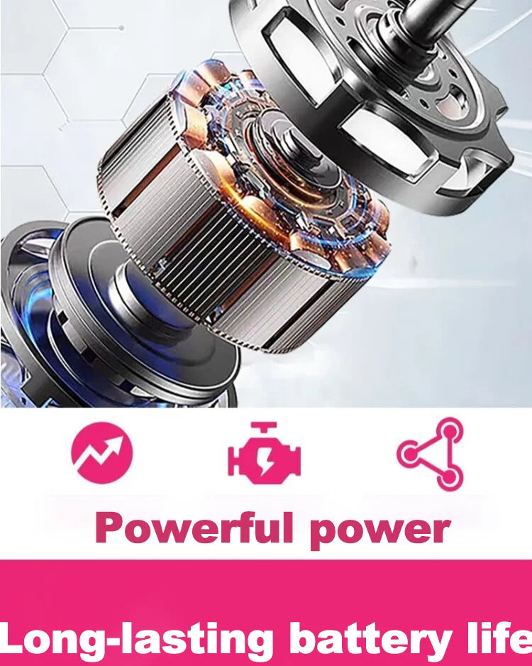 MRD Smart Brain HC-90-4 Hair Clipper Men's Professional Full Metal Lift Height Torque Digital Brushless Motor Cordless Trimmer