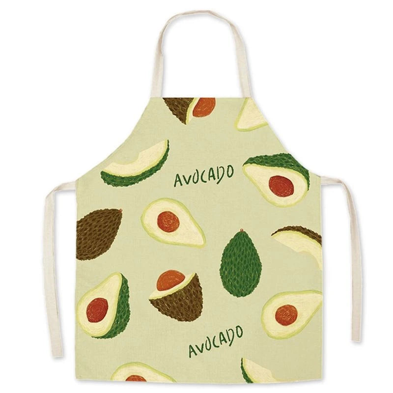Ins Fashionable Fruit Strawberry Peach Sleeveless Circle Cute Halter Neck Parent-Child Apron Kitchen Household Dressing Bib