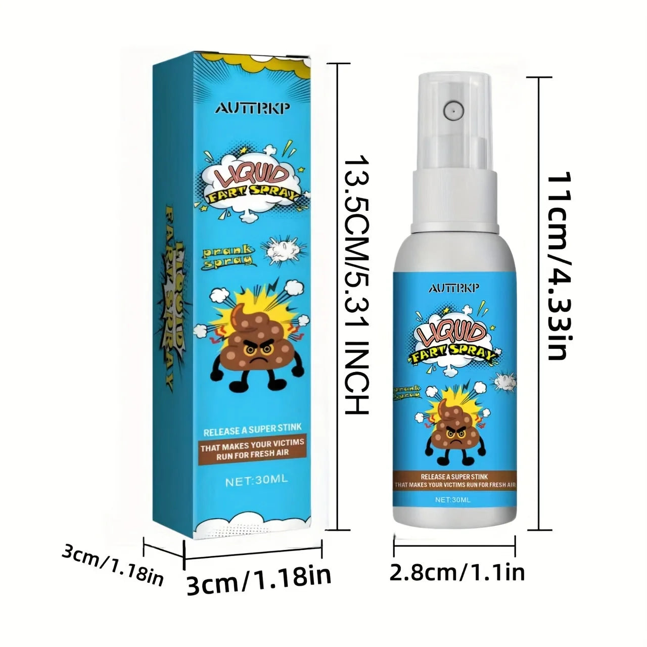 Funny Fart Spray Gas - Real Smelling Fart Gas for Pranks,Parties & Gag Gifts-Long-Lasting Stinky Spray Suitable,Novelty Joke Toy