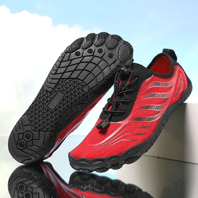 New Arrival Water Shoes Qiuck-Dry Aqua Shoes Men Women Outdoor Beach Swimming Wading Breathable Five-Finger Sneakers Size 36-46