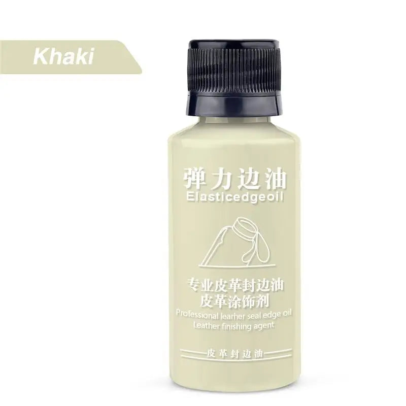30ml Stretch Matte Elastic Edge Sealing Oil Leather Dye Coloring Coats Edges Repair Wrap Liquid DIY Leather Craft Paint Pigment