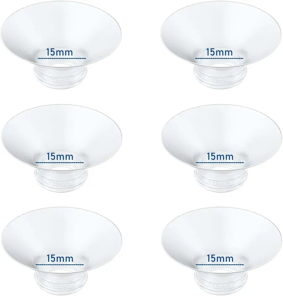 Flange Insert 6pcs Compatible with Momcozy/Spectra/Medela/eufy/Lansinoh/Elvie Breast Pump, Fit for 24mm Flange/Shield