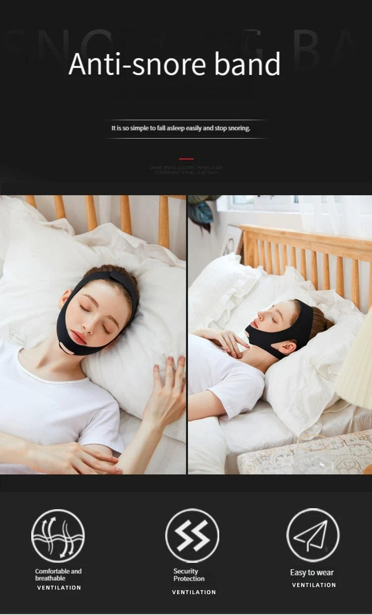 Mouth Breathing Corrective Belt Anti Snoring Drag Chin Strap Support Strap To Prevent Dislocation Of The Jaw