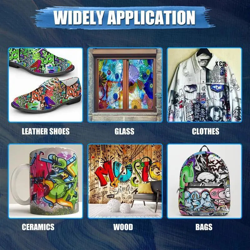 High-Quality 30 Ml/Bottle Acrylic Paint Colors Dyestuff Paint For Fabric Clothing Painting For Leather DIY Pigment Graffiti