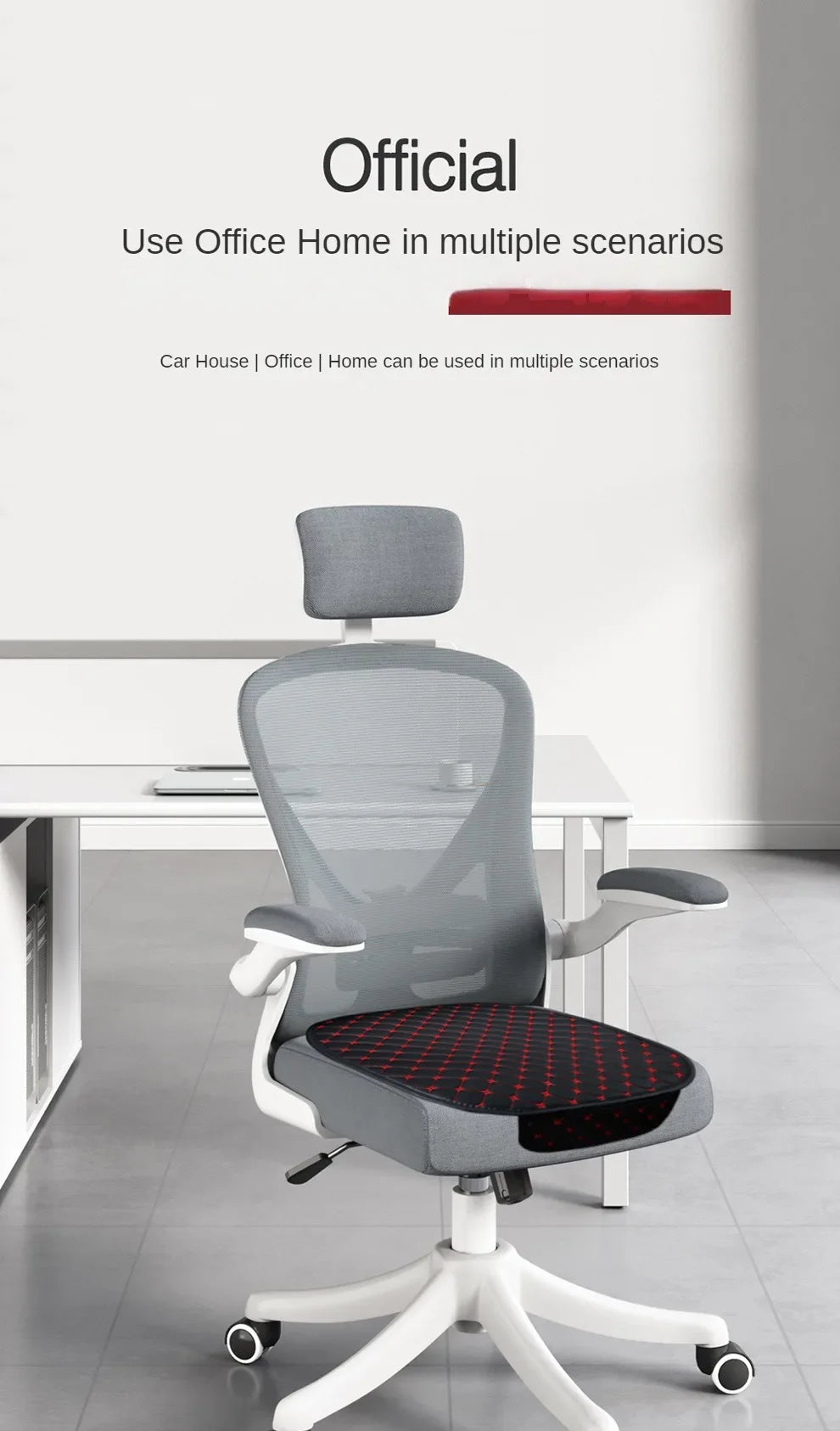 Kcimo Universal Pu Leather Car Seat Cover Seat Back Soft Cushion Minimalism Seat Cushion Chair Carpet Pad Auto Accessories