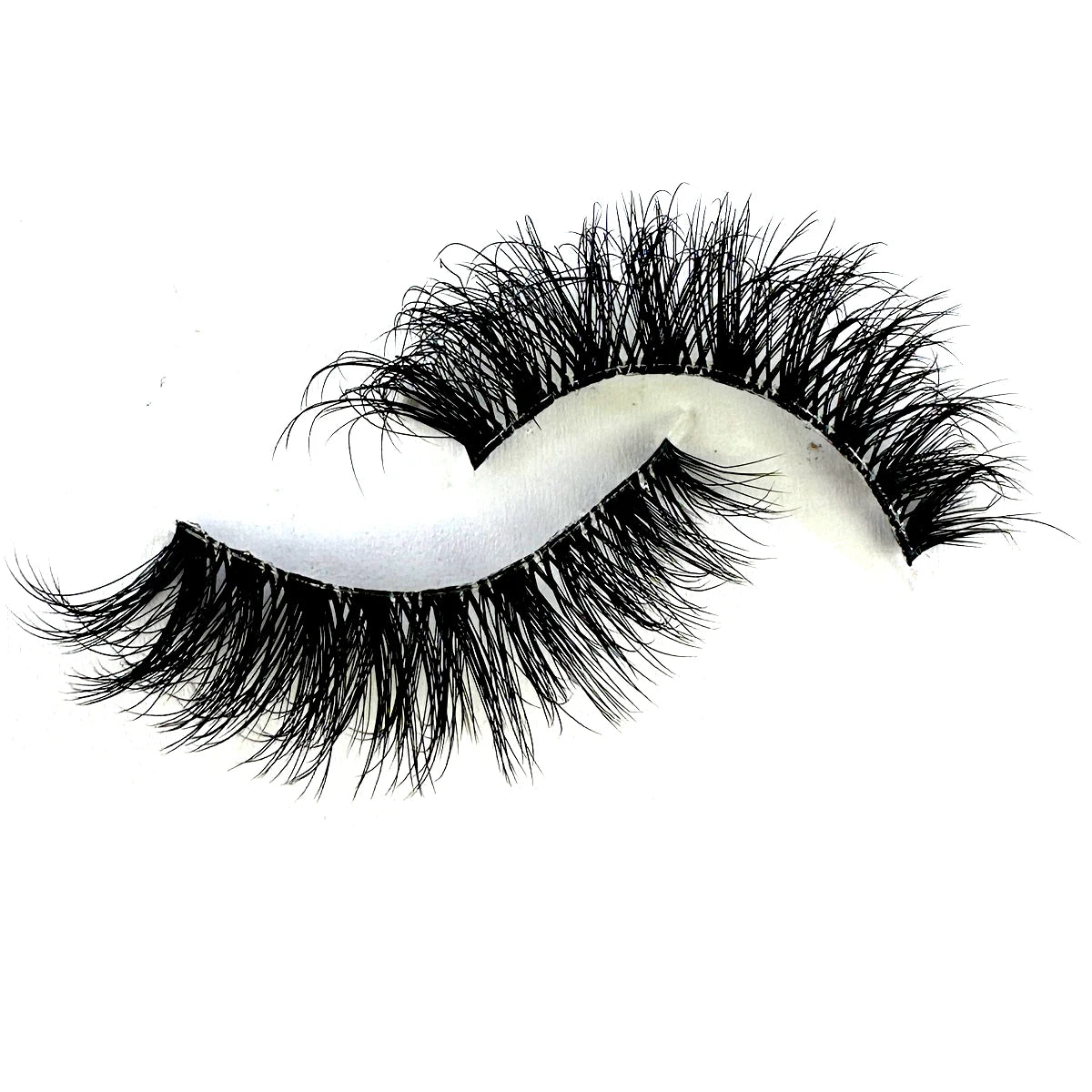 Fluffy False Eyelashes 10Pairs Natural Cat Eye Lashes Transparent stem Faux mink Lashes Thick Soft Curly Lashes