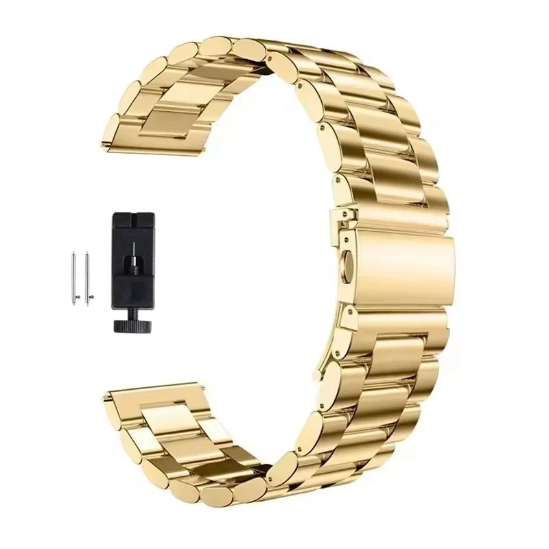 22mm 20mm Metal Band for Samsung Galaxy Watch 7 6 5 4 40mm 44mm 46mm 5Pro 45mm Stainless Steel Strap for Amazfit Bip Huawei GT4.