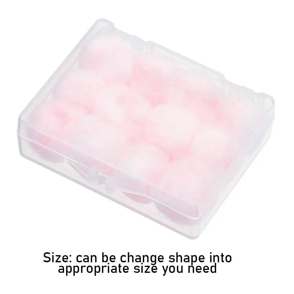 2/4/6/12/20PCS Gift Soft Wax Cotton Earplugs Wax Kneadable Ear Plugs Airplane Sound Insulation Noise Reduction Ear Plug Unisex