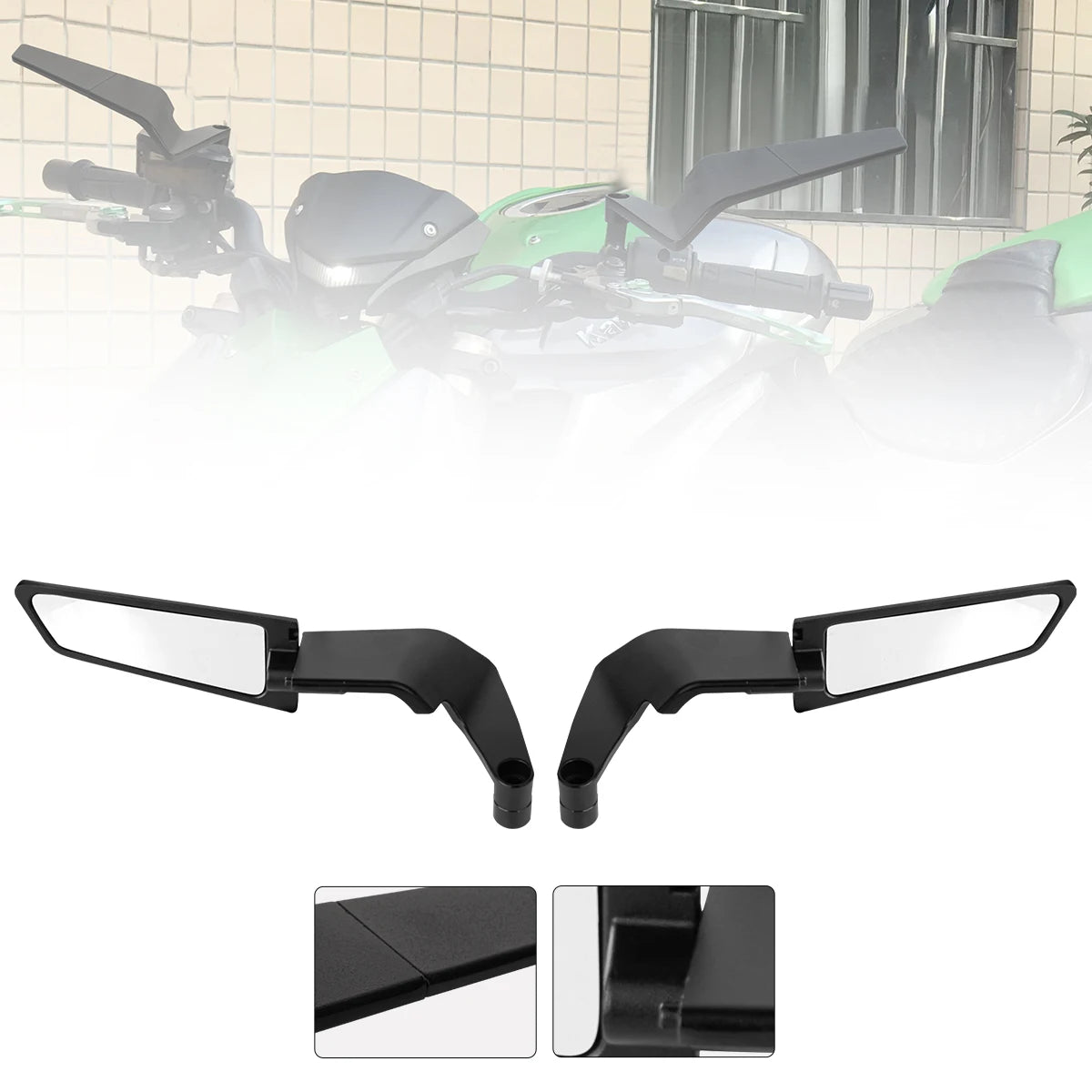 Motorcycle Mirrors Wind Wing Side Rearview Rotate Adjustable Mirrors For Honda YAMAHA MT07 BMW KTM Kawasaki DUKE Accessories