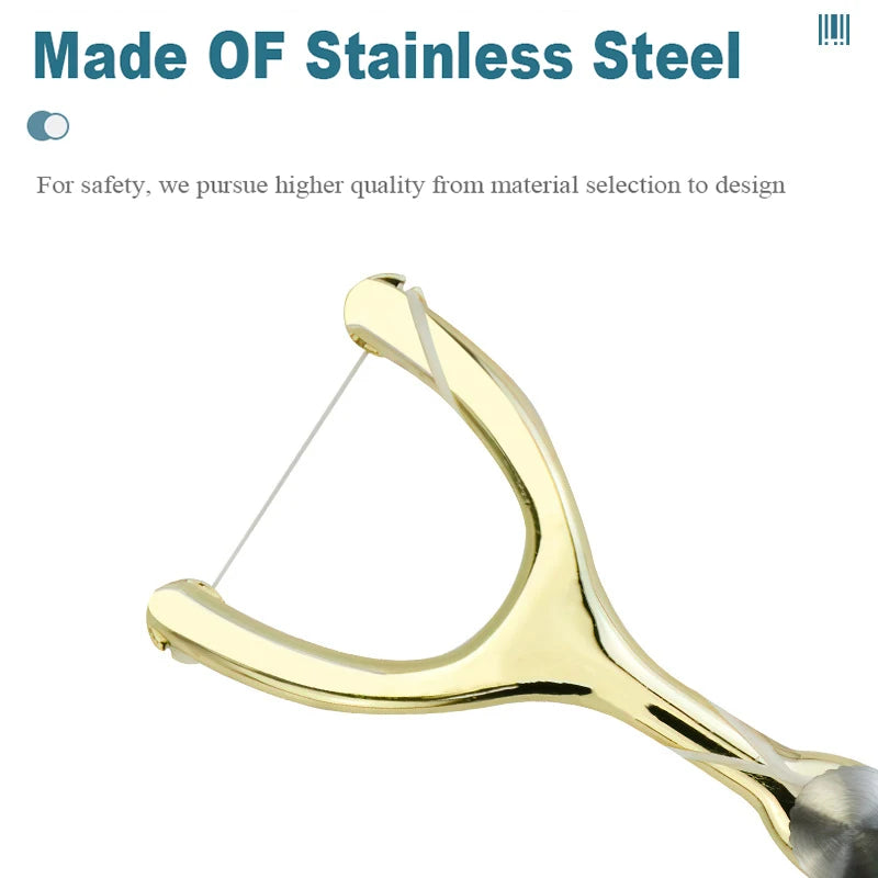 Replaceable Dental Floss Stainless Steel Y Shape Floss Holder Reusable Toothpick Portable Hilo Dental Floss Dental Teeth Sticks