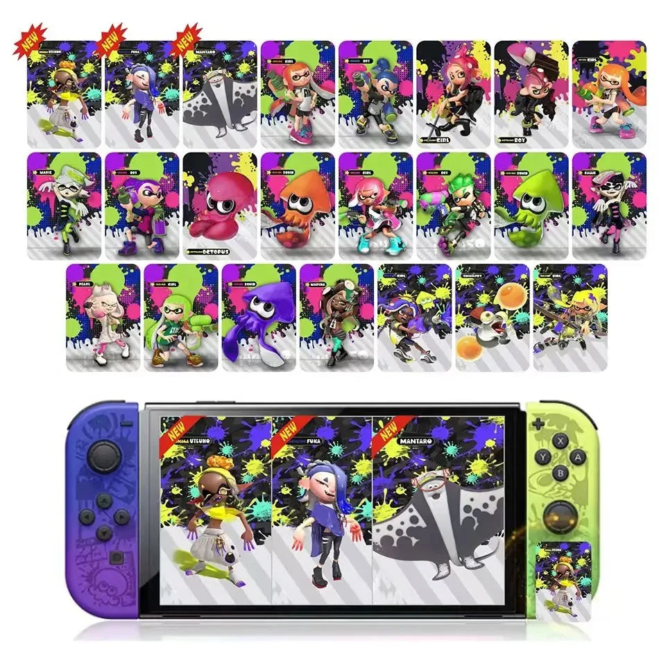 New splatoon Zelda Amiibo Card Apply to the Legend of Zelda: Tears of the Kingdo and Breath of the Wild Latest Paragliding NFC