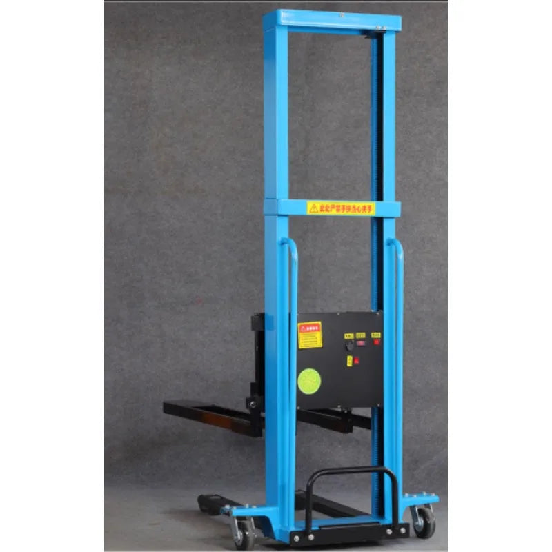 Electric portable forklift Small mobile stacker Electric hydraulic follower push lift
