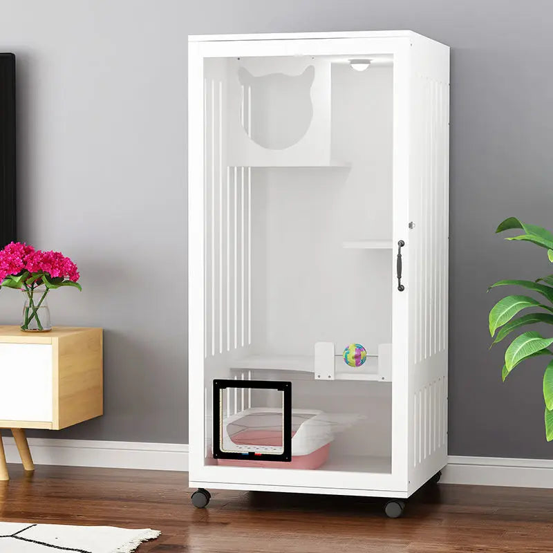 Can Customize Factory Wholesale Luxury Wooden Cat House Large Cat Bed  Cat Hous Indoors