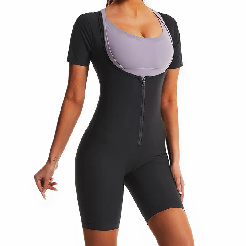 Fajas Shapewear High Compression Bodysuit Girdles Sauna Sweat Suits Polymer for Daily and Post-Surgical Use Slimming Sheath