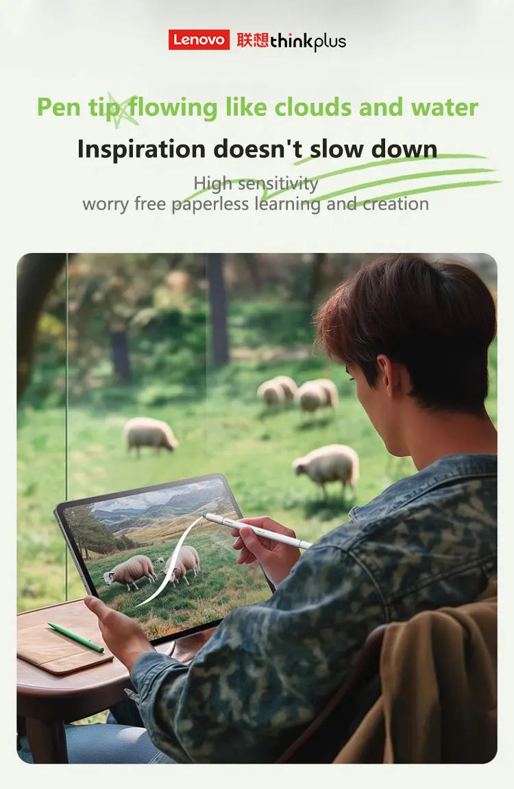 Lenovo universal three pen tips stylus For Android IOS Capacitive Screen For iPad Apple Pencil Huawei Xiaomi Samsung Tablet Pen