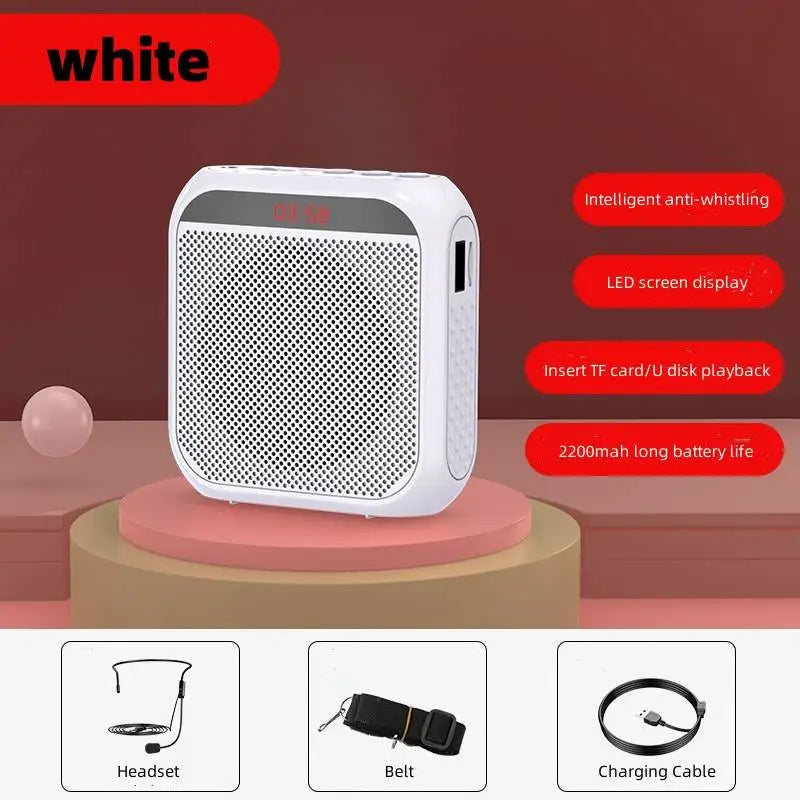 Headworn Microphone Loudspeaker Voice Amplifier Recorder Mic Speaker Audio Mini Wired Mikrofon Mike Sound Battery Kit Headset