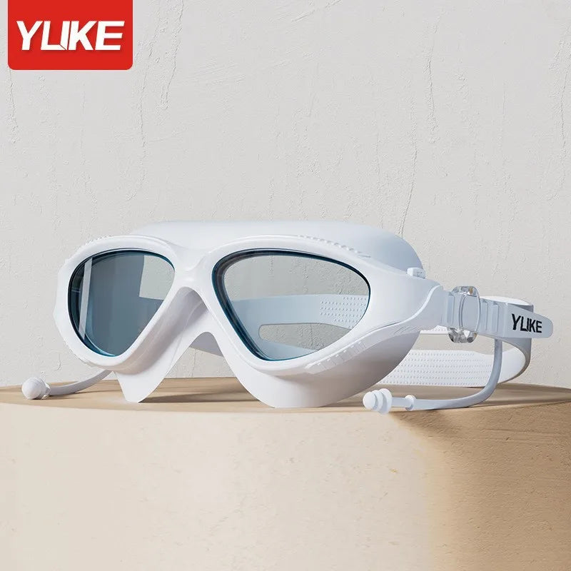 Adult Swimming Goggles Anti Fog Waterproof UV Protection Wide View Swim Glasses for Men Women Professional