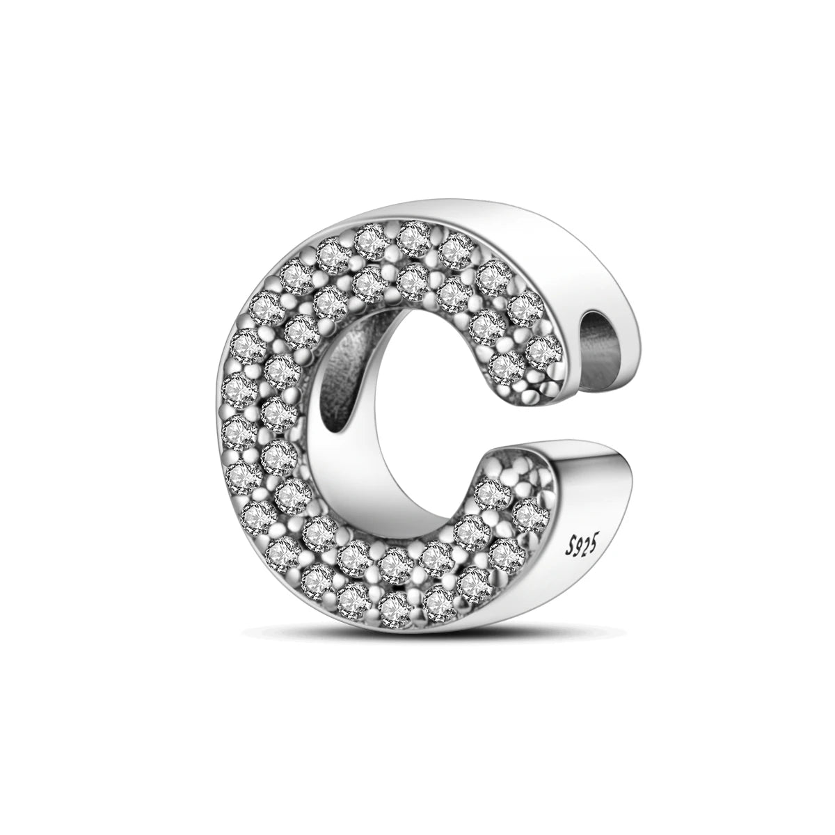 Real 925 Sterling Silver Charms Bracelets Classic 26 Letters Alphabet Charms Beads For Women Fine DIY Wedding Jewelry Gift