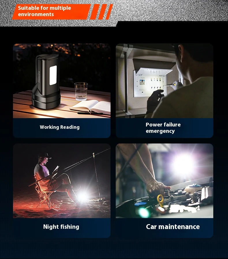 Philips new SFL3121 flashlight strong searchlight with side light can be used for a variety of lighting