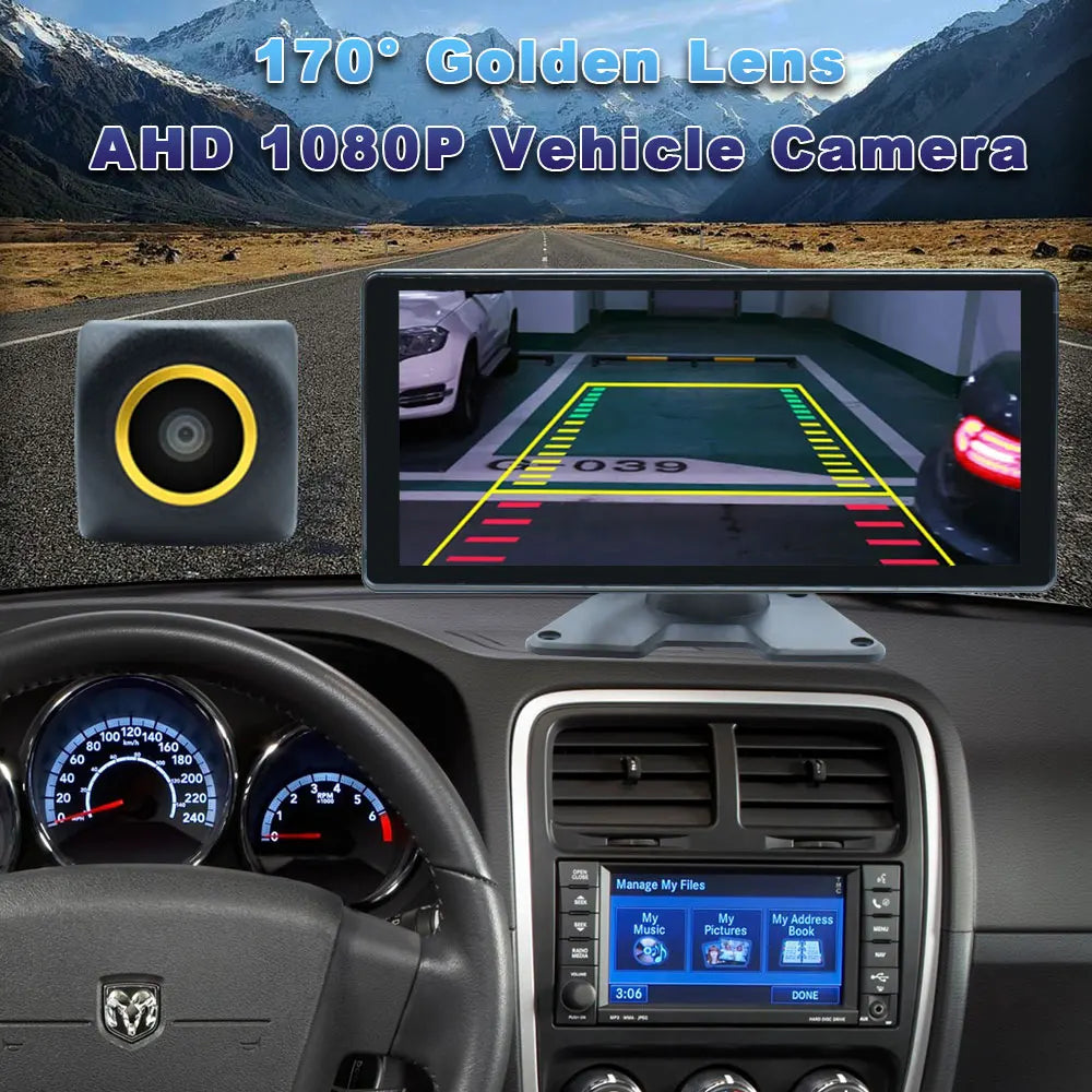 170° Golden Lens AHD 1080P Vehicle Car Rear View Camera For Subaru Outback BR 2009 2010 2011 2012 2013 2014 Car Monitor