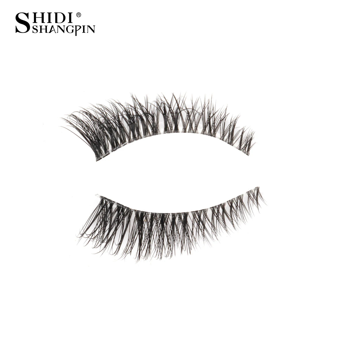 3/5/10Pairs Half False Lashes Natural Short 3D Cat Fake Mink Eyelashes Extension Winged Fluffy Wispy Faux Cils Clear Band Makeup