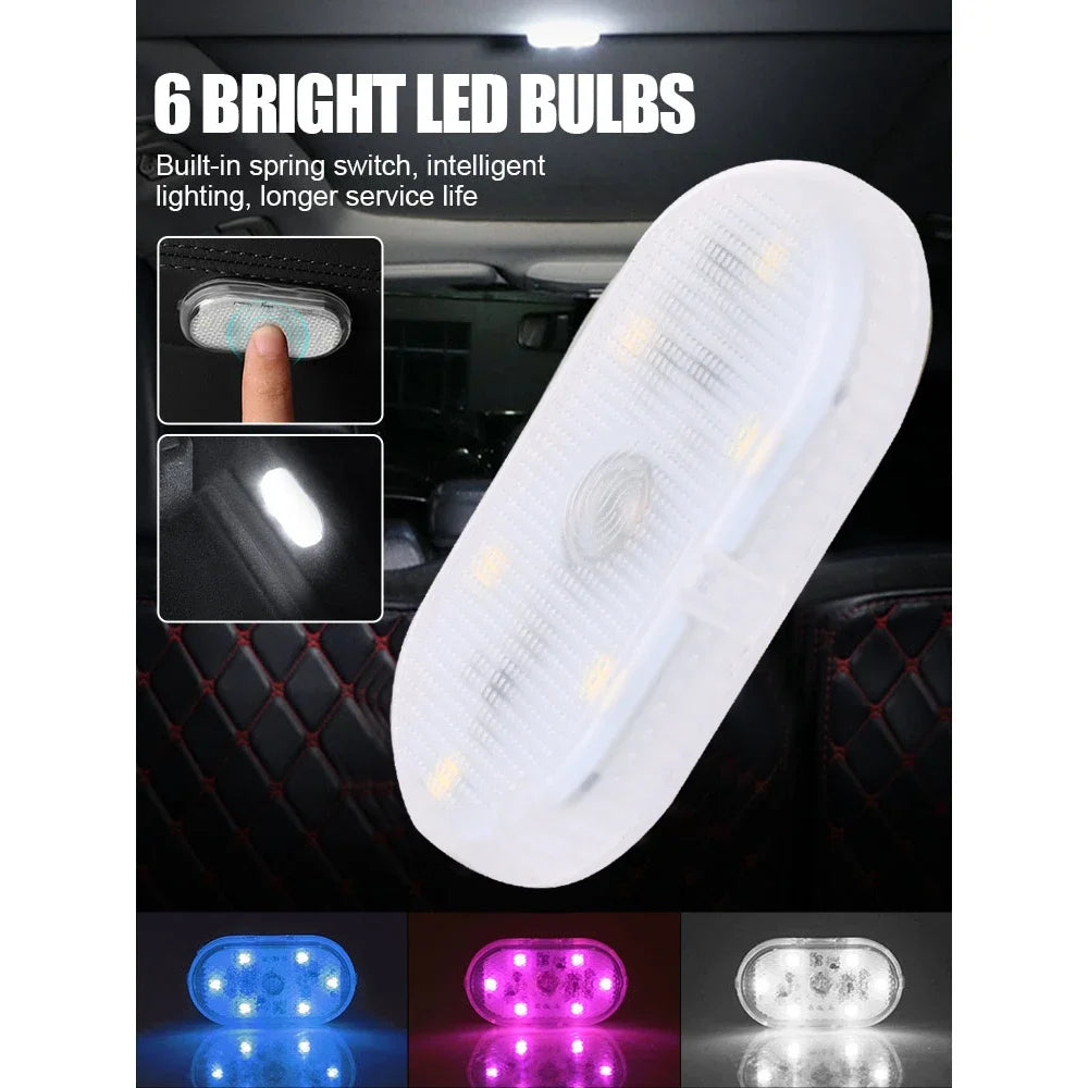 Car Interior LED Night Lighting Under Cabinet Light Touch Sensor Reading Lamp LED Book Lights USB Rechargeable Car Door Light