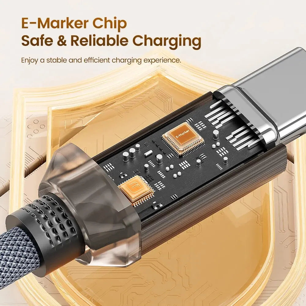 Toocki USB Type C to Type C Cable 100W Fast Charging for iPhone 15 Pro Max MacBook Samsung Galaxy Huawei Xiaomi Oneplus POCO