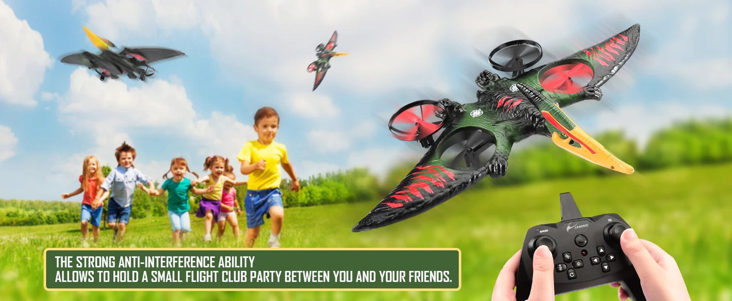 L0712 RC Plane 2.4G Remote Control Aircraft Gravity Sensing Helicopter Glider with Light EPP Foam Fighters for Boys Children