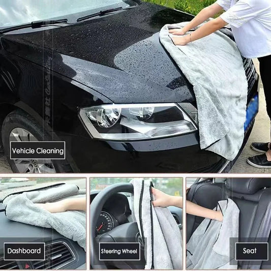 Microfiber Towel Car Wash Accessories Super Absorbency Car Cleaning Cloth Premium Microfiber Auto Towel One Time Drying