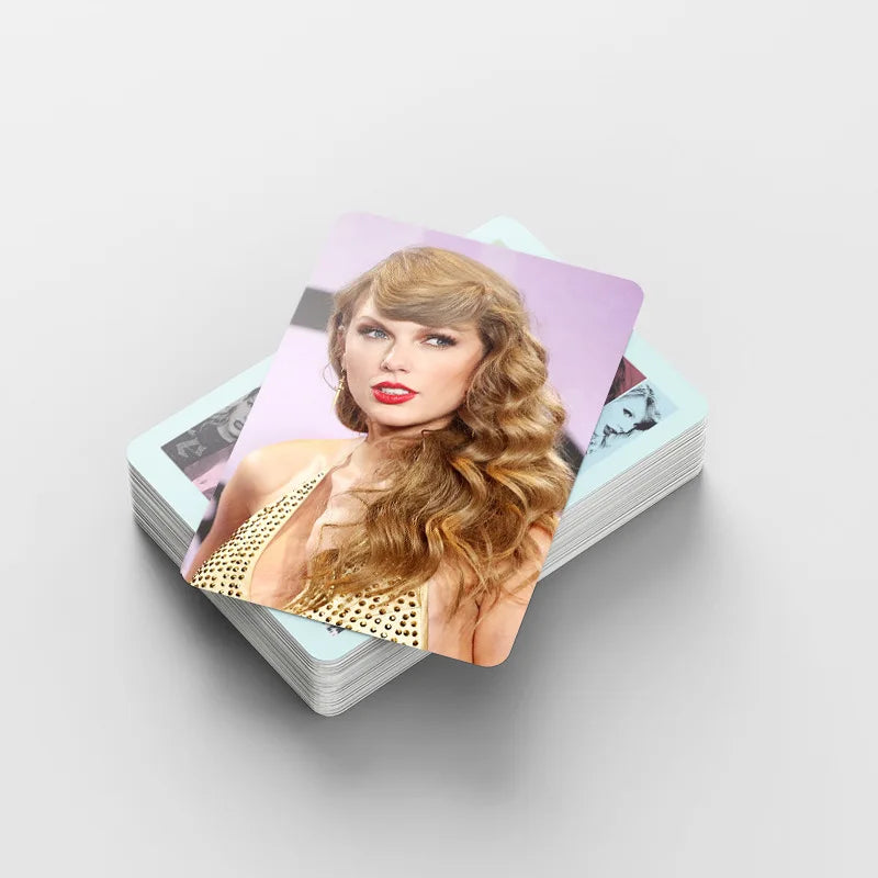 60+32Pcs/Set Taylor Photo Card European American Star Album Small Card Double-sided LOMO Card Fan Collection Card Book