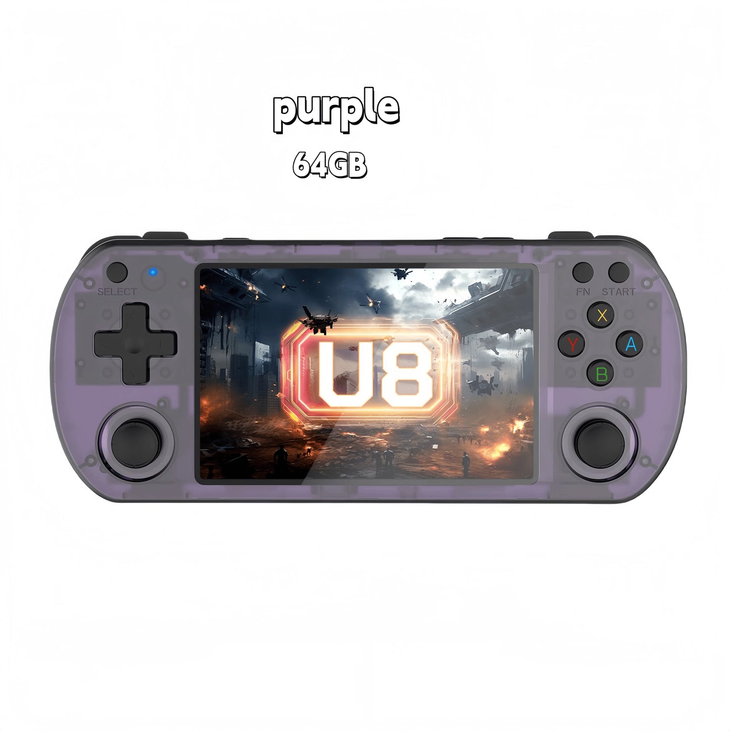 Open Source U8 Retro Handheld Video Game Console Linux System 4.0 Inch IPS Screen Portable Pocket Video Player 128GB Games