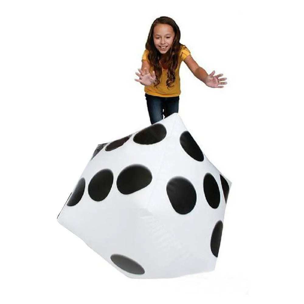 Funny Outdoor Inflatable Dice 28*28cm Pool Party Games Entertainment Dot Diagonal Giant Child Adults Game Play Cube Toy