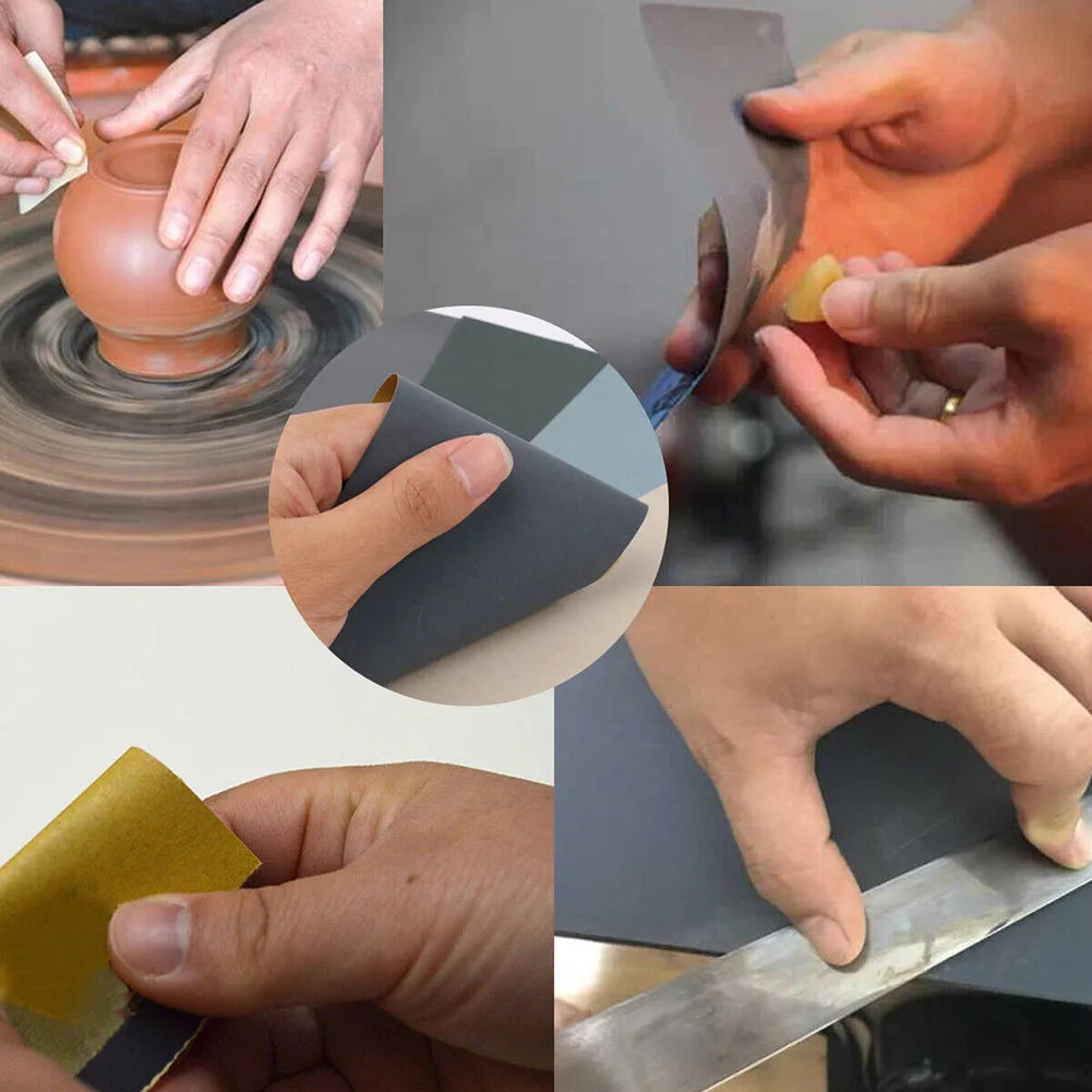 5Pcs Sandpaper 2000 2500 3000 5000 7000 Mixed Grits Sand Paper Water/Dry Sanding Paper Abrasive Tool