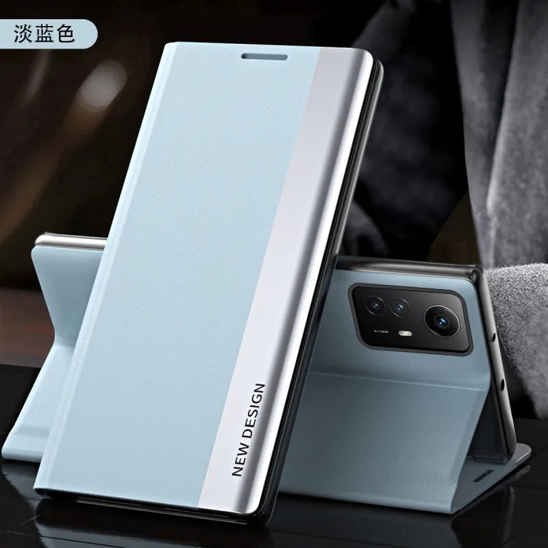 Flip Case For Xiaomi 15T Mi 14T Pro 14 T Mi14T 13T Redmi 15C 14C 13C Side Window Shockproof Luxury Litchi PU Leather Stand Cover