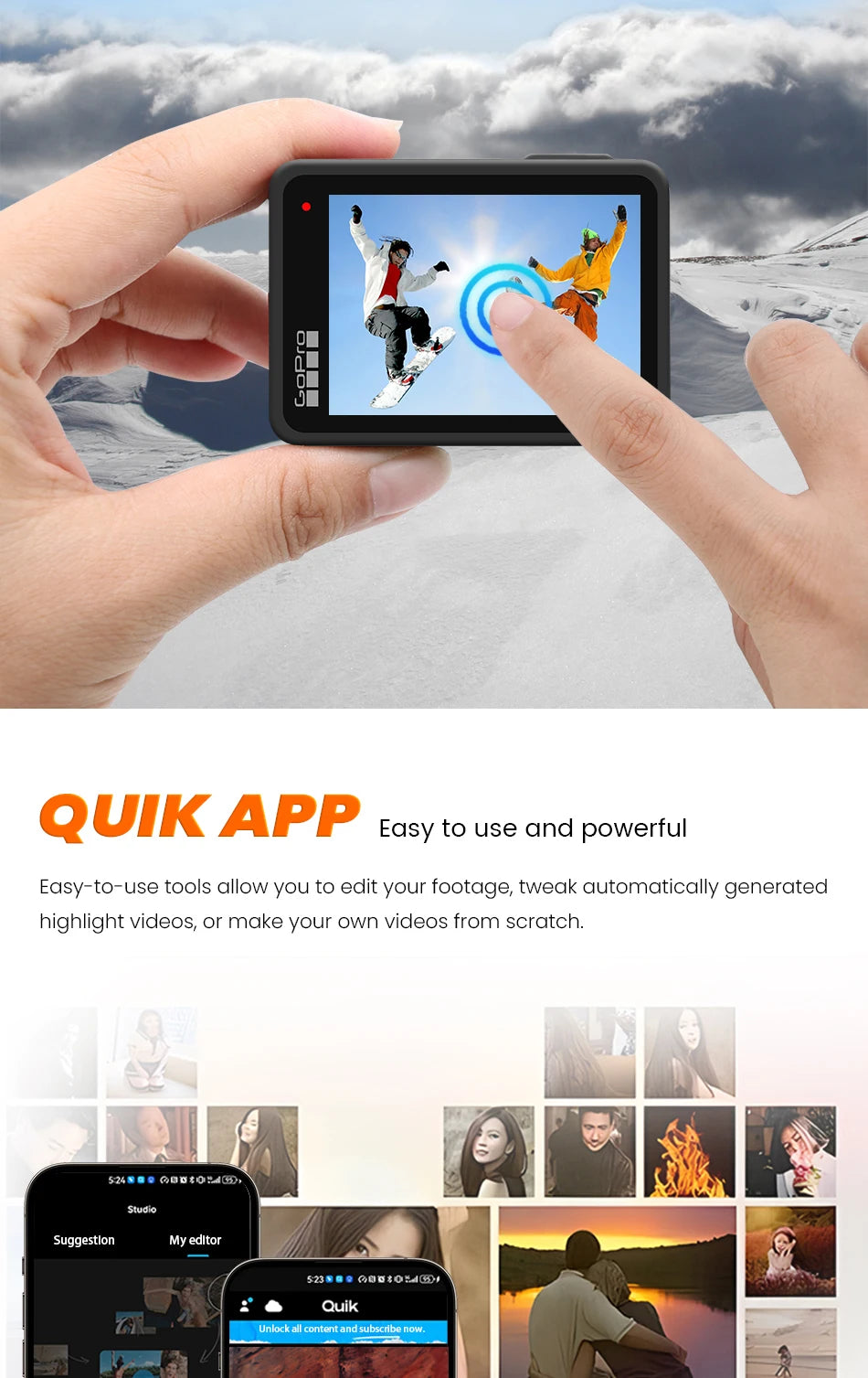 GoPro HERO13 Black Action Camera Go Pro 13 Anti Shake Cycling 5.3K Sports Camera