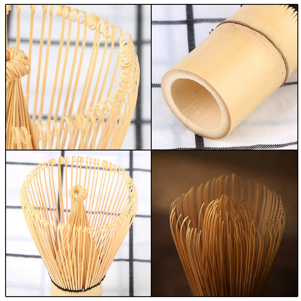 Kitchen Accessories 100 Matcha Green Tea Powder Whisk Teaware Japanese Ceremony Bamboo Chasen Tea Tool Tea Brush