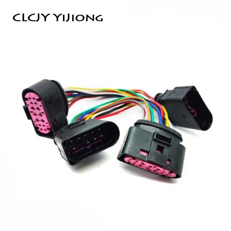 10 pin 14 pin car connector harness plug car headlight modification hernia headlight conversion LED headlight connector for VW
