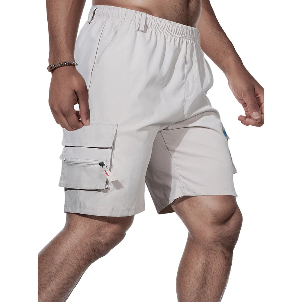 Men's Cargo Shorts Big Size Sports Knee Shorts Classic Short Pants Streetwear Straight Loose Work Casual Street Shorts