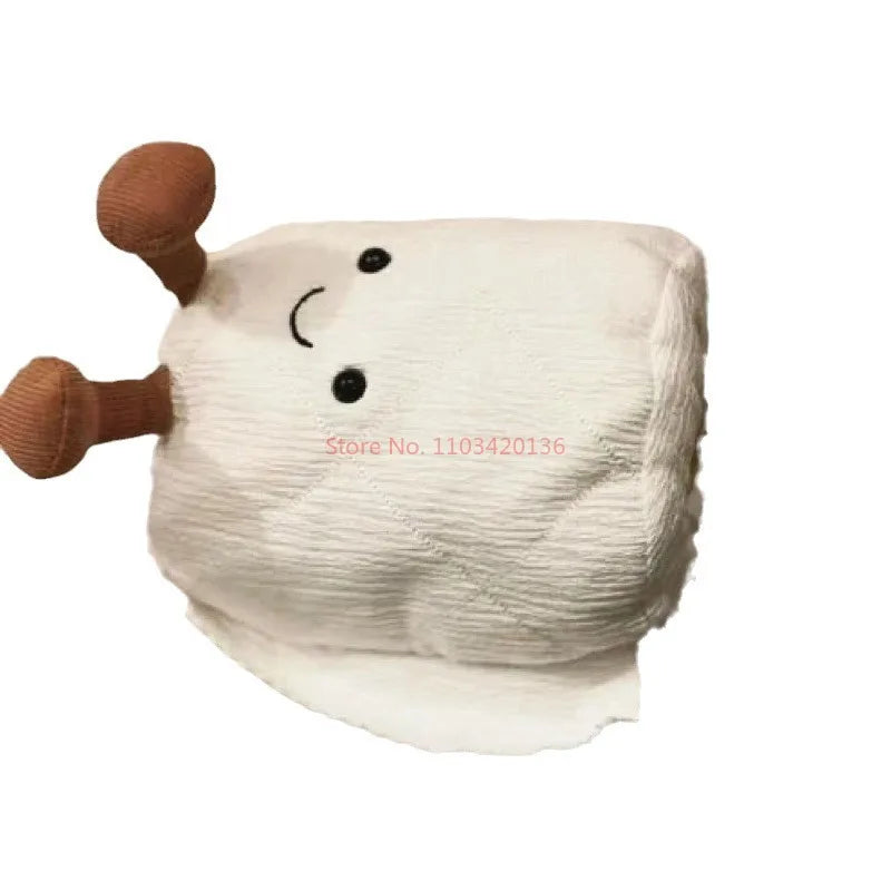15cm Jelly Cat Creative Toilet Paper Modeling Doll Roll Paper Cute Funny Doll Pendant Plush Toys Holiday Gifts.