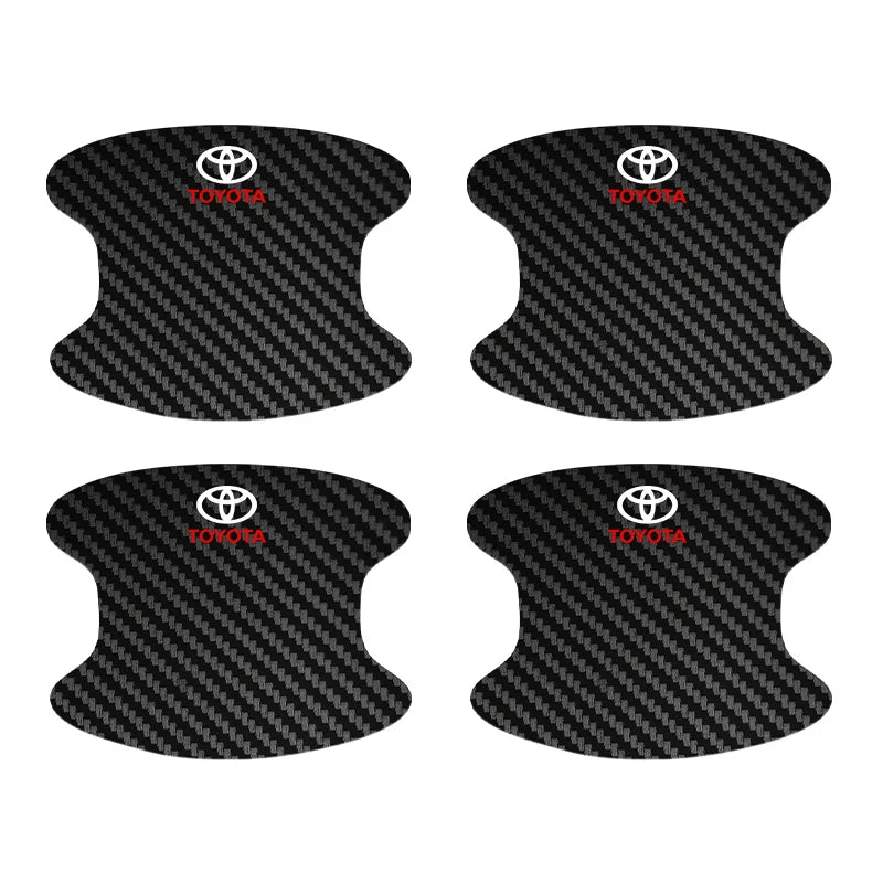 Car Threshold Sticker with Door Handle Bowl Scratch Protective Sticker For Toyota C-hr Rav4 Yaris Hilux Prius Avensis Auris