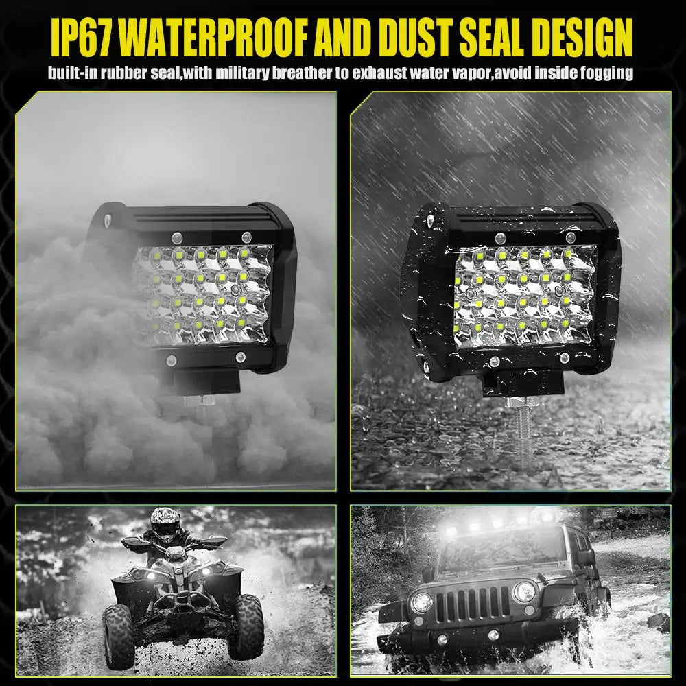 1pc 12V 24V LED Bar Offroad Spot Flood Combo LED Light Bar/Work Light for Truck Car SUV 4WD 4x4 Boat ATV Barra LED Headlights