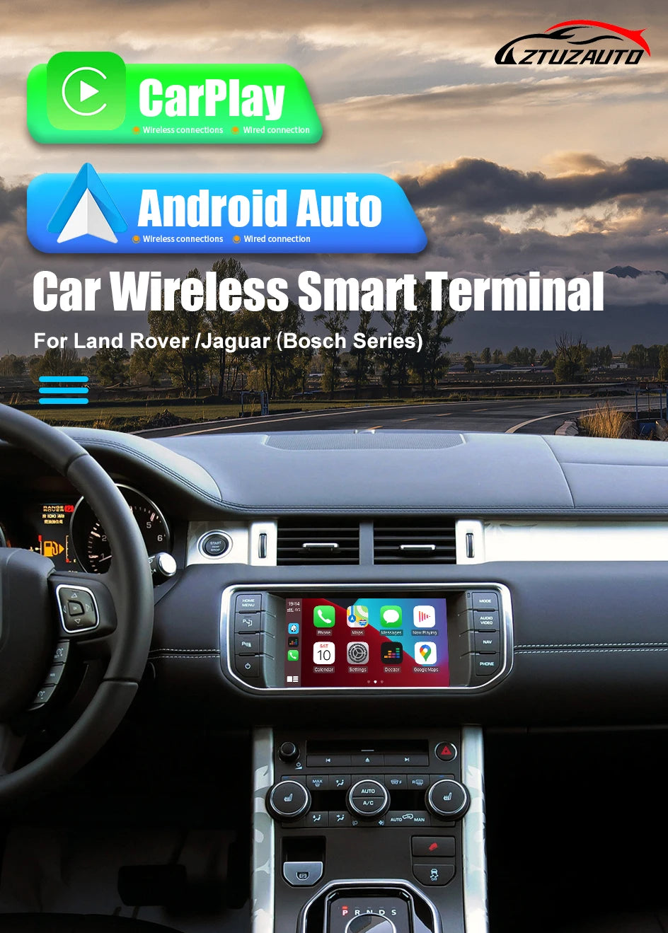 Android Auto Wireless Carplay For Land Rover/Jaguar/Range Rover/Evoque/Discovery 2012-2016 Carplay Multimedia USB Navigation DSP