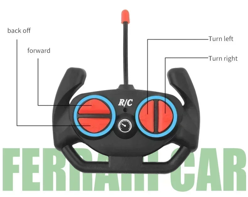 1:18 Radio Remote Control Car Chargeable RC Car High Speed 15km/h 2.4G With LED Light Toys for Boys Girls Vehicle Racing Hobby