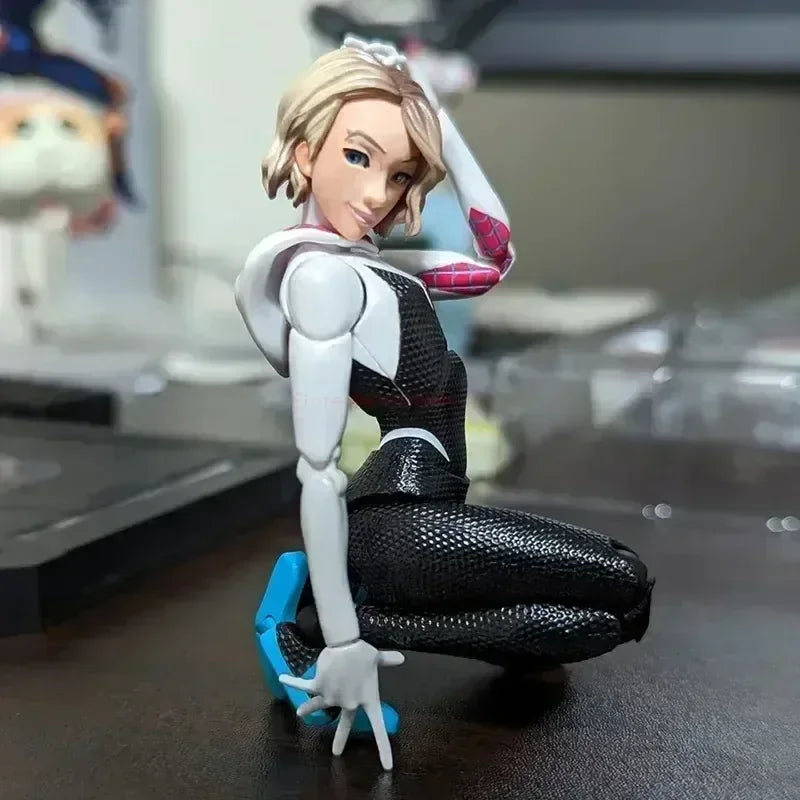 2024 Spiderman Gwen Peter Action Figure Anime Spider-verse Collection Sentinel Miles Morales Figures Christmas Toys Gifts