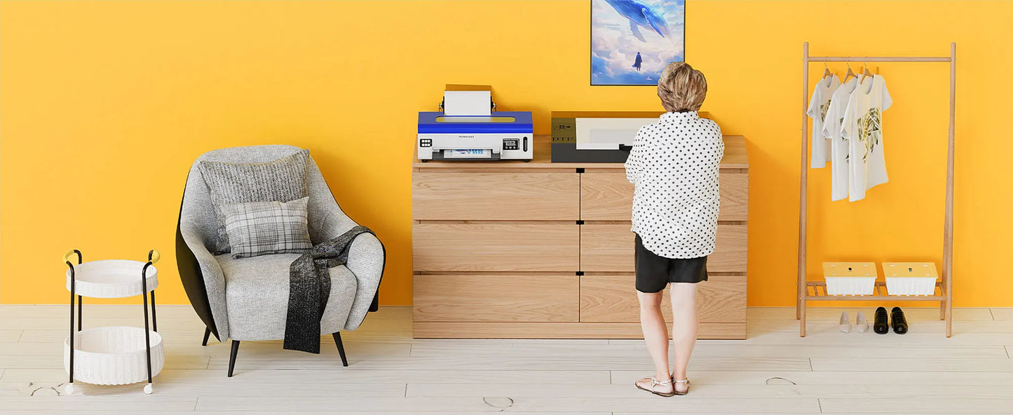 Punehod 8.2inch A4 L800 Dtf Printer Bundle With Oven High Resolution Direct To Film Printing Machine-Best For DIY T-Shirt