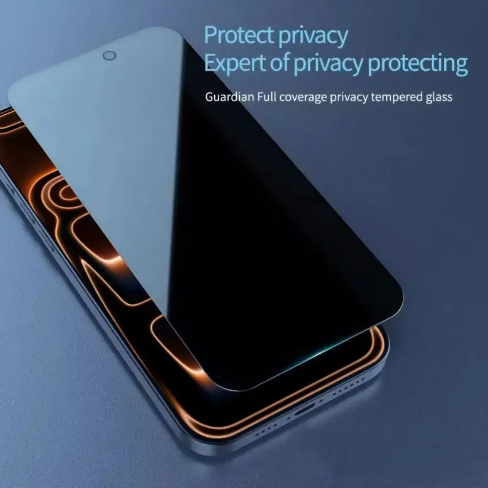 4Pcs Anti Spy Screen Protector for iPhone 17 16 15 14 Pro Max Air 15 16 Plus 13 11 12 Pro XR XS Max 9H Hardness Tempered Glass
