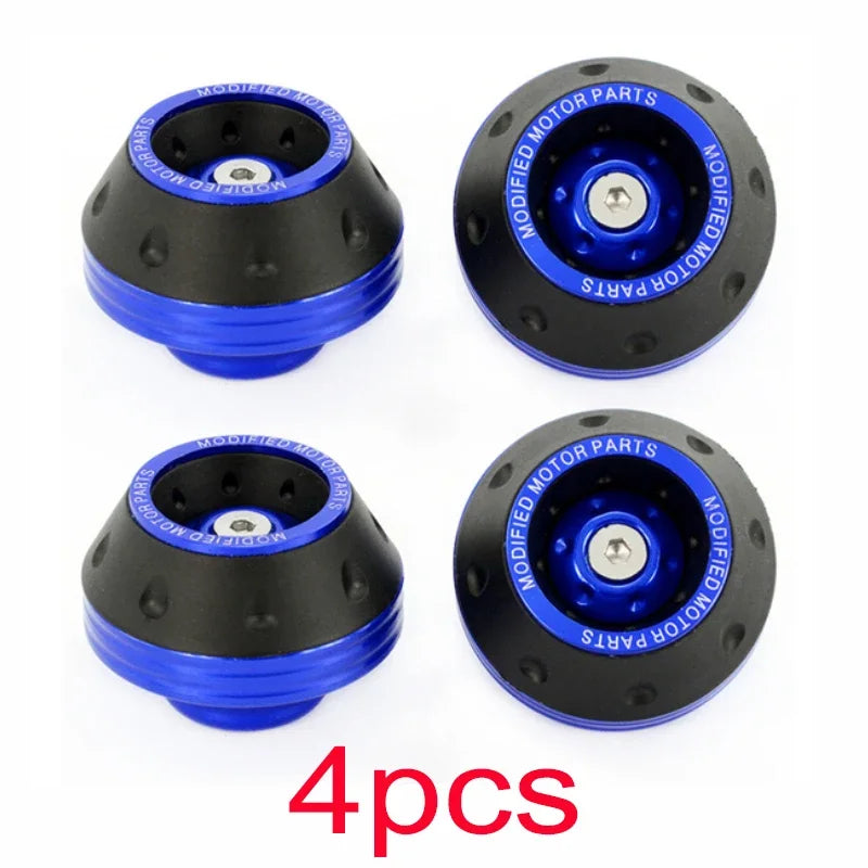 4PCS Universal Motorcycle Wheel Protection Crash Pad Motorbike Crash Protectors Alloy Motocross Falling Front Fork Slider Cups