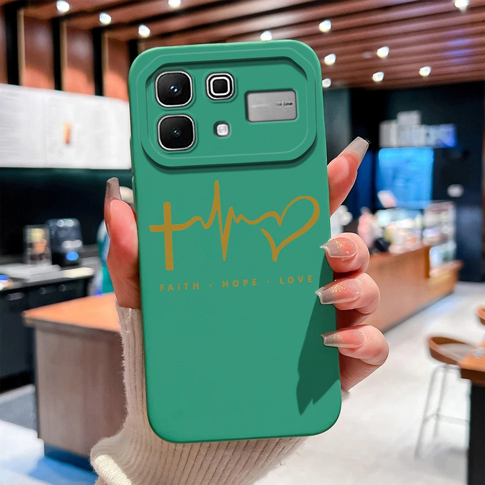Phone Case For Infinix Note 60 Pro Edge 4G 5G Liquid Silicone High Quality Shockproof Cute Animals Cover