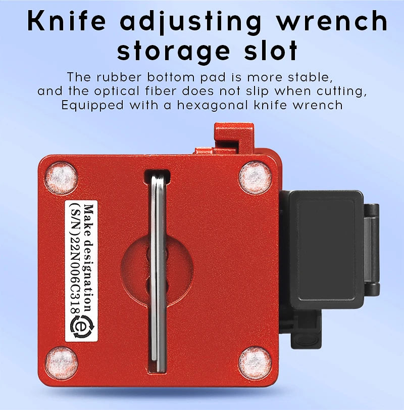 COMPTYCO AUA-X5 Fiber cleaver Cable Cutting Knife FTTT Fiber Optic Knife Tools cutter High Precision Cleavers 16 surface blade